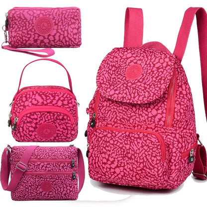 ACEPERCH Women Original School Backpack For Teenage Girl Mochila Feminina Escolar Female Monkey Backpack Nylon Waterproof Bag