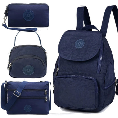 ACEPERCH Women Original School Backpack For Teenage Girl Mochila Feminina Escolar Female Monkey Backpack Nylon Waterproof Bag