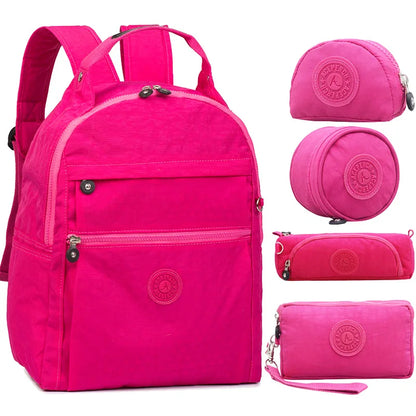 ACEPERCH Women Original School Backpack for Teenage Girl Boy Backpack Schoolbag Waterproof Children Laptop Nylon Travel Bag