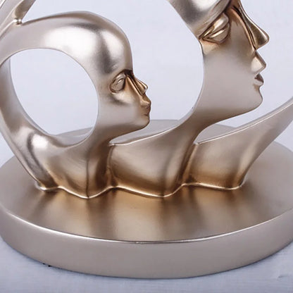 Abstract Face Statues, Resin artwork home  sculptures and statues, Luxury Living Room decor, Face Sculptor Office Accessories