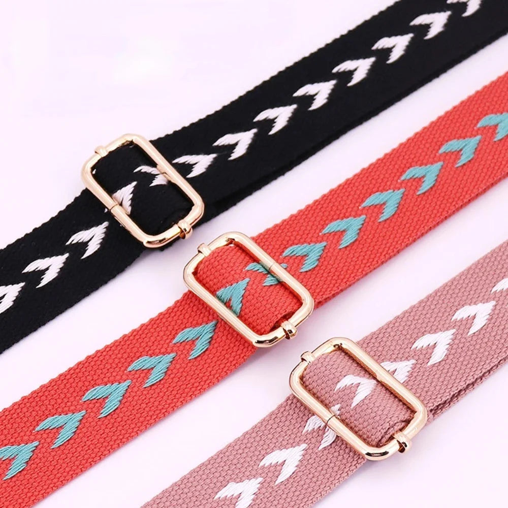 Accessories Women's One Adjustable Shoulder Pure Cotton Bag Strap for Crossbody