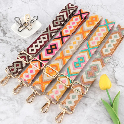 Accessories Women's One Adjustable Shoulder Pure Cotton Bag Strap for Crossbody