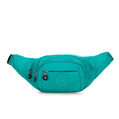 Aceperch Girl Casual Large Chest Bag Women's Waist Bag Waterproof Nylon Man Belt Pouch Belt bag Crossbody Bags Phone Sports Bag
