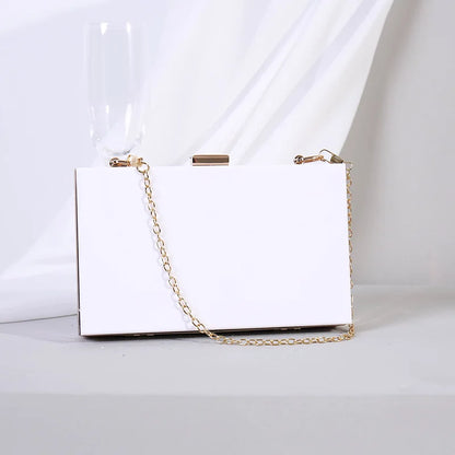 Acrylic Clutch Wallet about Hand Party with Chain Shoulder Bag for Women Design High Quality Ladies Pink Evening Bags Luxury New