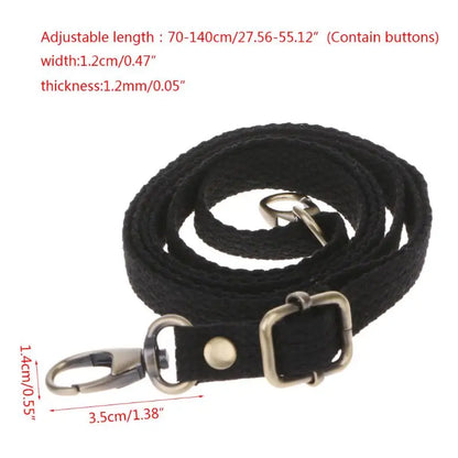 Adjustable Canvas Travel Shoulder Strap Bag Handle Crossbody Handbag Replacement