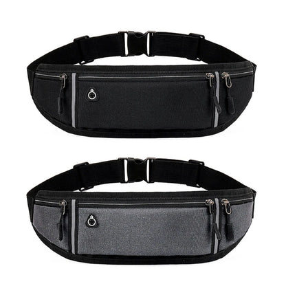 Adjustable Running Pouch Runners Belt Workout Waist Bag Elastic Slim Phone Holder Fanny Pack for Unisex Jogging Pocket