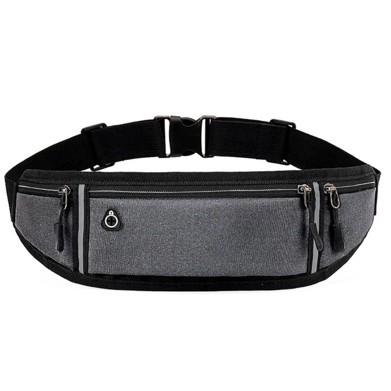 Adjustable Running Pouch Runners Belt Workout Waist Bag Elastic Slim Phone Holder Fanny Pack for Unisex Jogging Pocket
