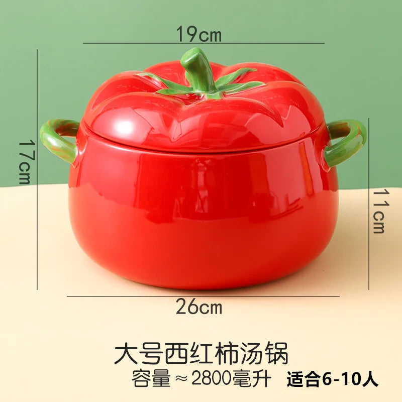 Aears Cooking Pots Household Student Dormitory Cast Iron Pot With Ceramic Tomato Pan High Appearance Level Cache Pot