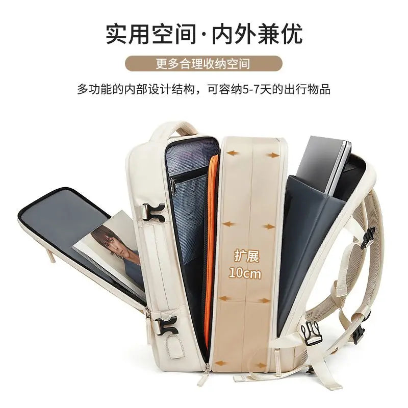 Air Travel Backpack Expandable For Men Women Laptop Bag Luggage Man Large Capacity Bags Business Trip Multifunctional Backpacks
