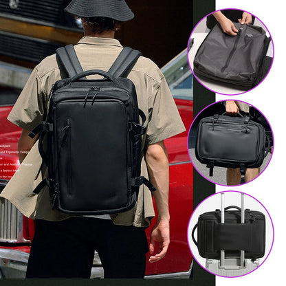 Air Vacuum Backpack Men Travel 15.6in Large Capacity Expandable Cabin Flight Outdoor Business Laptop Bag Black Backpacks Woman