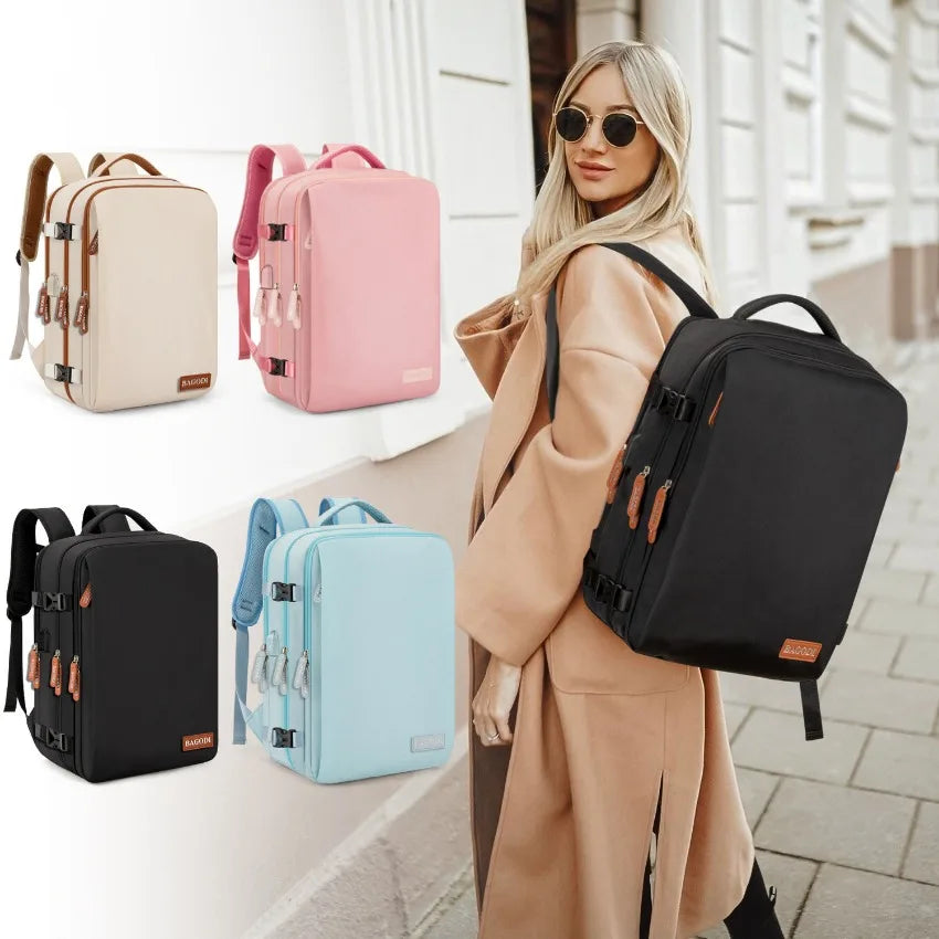 Airplane Travel Backpack For Women Laptop Bag Luggage Large Capacity Business Women's Bags Expandable Multifunctional Backpacks