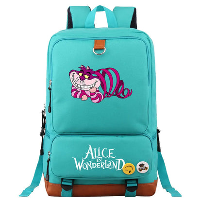 Alice In Wonderland Boys Girls Kids School Book Bags Women Bagpack Teenagers Men Laptop Travel Student Backpack
