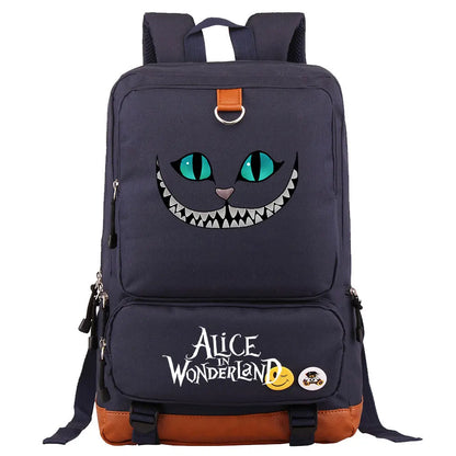 Alice In Wonderland Boys Girls Kids School Book Bags Women Bagpack Teenagers Men Laptop Travel Student Backpack