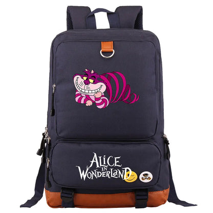 Alice In Wonderland Boys Girls Kids School Book Bags Women Bagpack Teenagers Men Laptop Travel Student Backpack