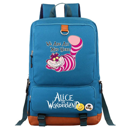 Alice In Wonderland Boys Girls Kids School Book Bags Women Bagpack Teenagers Men Laptop Travel Student Backpack