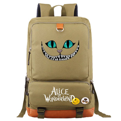 Alice In Wonderland Boys Girls Kids School Book Bags Women Bagpack Teenagers Men Laptop Travel Student Backpack