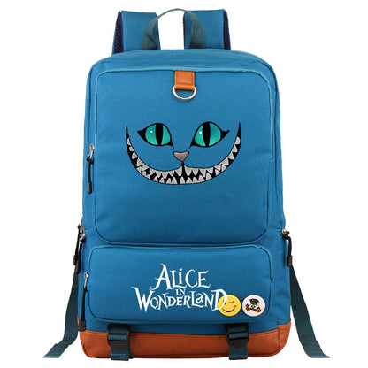 Alice In Wonderland Boys Girls Kids School Book Bags Women Bagpack Teenagers Men Laptop Travel Student Backpack