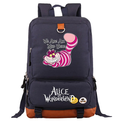Alice In Wonderland Boys Girls Kids School Book Bags Women Bagpack Teenagers Men Laptop Travel Student Backpack