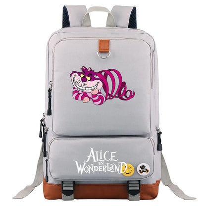Alice In Wonderland Boys Girls Kids School Book Bags Women Bagpack Teenagers Men Laptop Travel Student Backpack