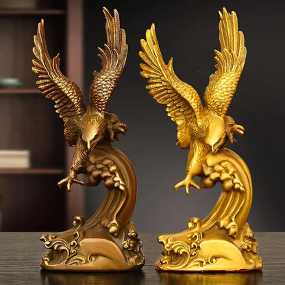 All Copper Eagle Ornaments Grand Exhibition Grand Plan Office Decoration Living Room Tv Cabinet Wine Cabinet Decor