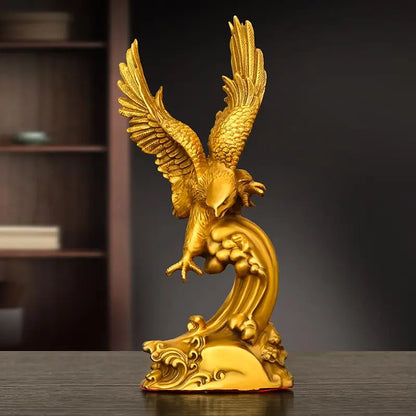 All Copper Eagle Ornaments Grand Exhibition Grand Plan Office Decoration Living Room Tv Cabinet Wine Cabinet Decor