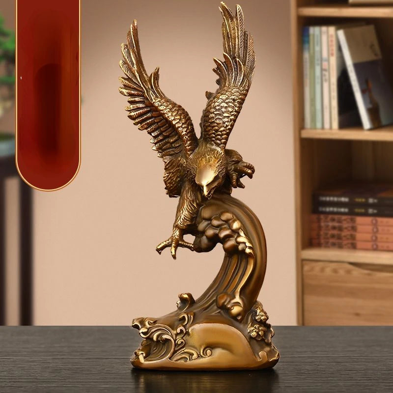 All Copper Eagle Ornaments Grand Exhibition Grand Plan Office Decoration Living Room Tv Cabinet Wine Cabinet Decor