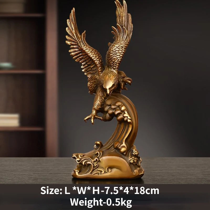 All Copper Eagle Ornaments Grand Exhibition Grand Plan Office Decoration Living Room Tv Cabinet Wine Cabinet Decor