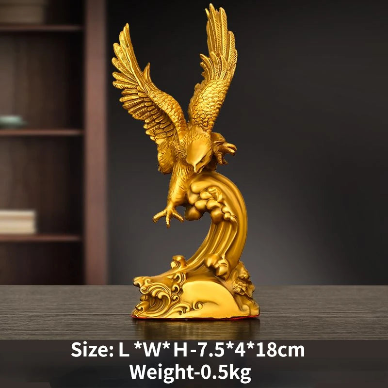 All Copper Eagle Ornaments Grand Exhibition Grand Plan Office Decoration Living Room Tv Cabinet Wine Cabinet Decor