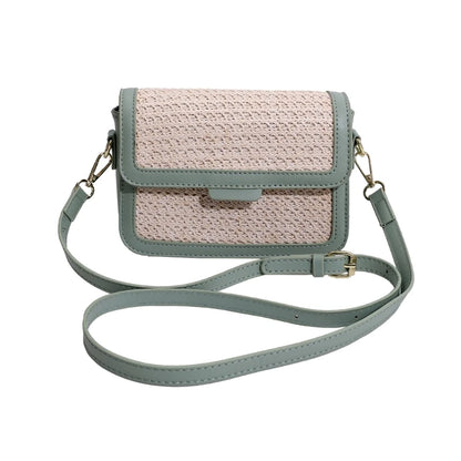 All-matching Crossbody Bag for Women Retro Straw Shoulder Bag Chic-Messenger Bag