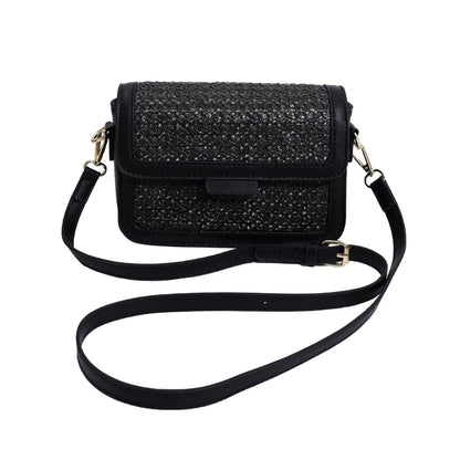 All-matching Crossbody Bag for Women Retro Straw Shoulder Bag Chic-Messenger Bag