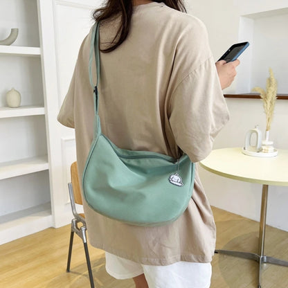 All-matching Messenger Bag for Women Teens Solid Color Shoulder Bag Cute Handbag