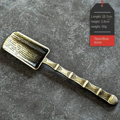 Alloy Tea Spoon Xiangyun Tea Spoon Kung Fu Tea Set Tea Ceremony Utensils Tea Shovel Shovel Spoon Tea Ceremony Accessories
