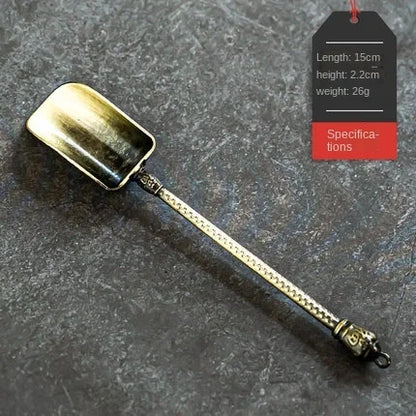 Alloy Tea Spoon Xiangyun Tea Spoon Kung Fu Tea Set Tea Ceremony Utensils Tea Shovel Shovel Spoon Tea Ceremony Accessories
