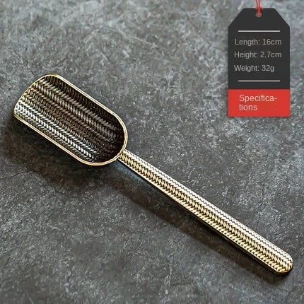 Alloy Tea Spoon Xiangyun Tea Spoon Kung Fu Tea Set Tea Ceremony Utensils Tea Shovel Shovel Spoon Tea Ceremony Accessories