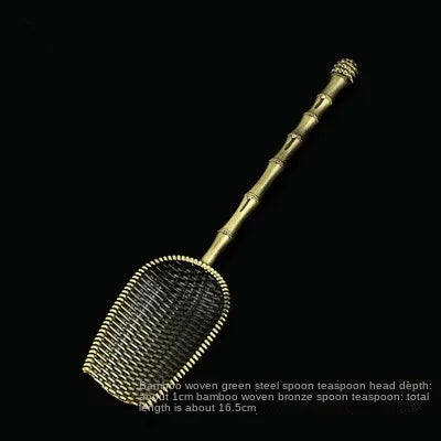 Alloy Tea Spoon Xiangyun Tea Spoon Kung Fu Tea Set Tea Ceremony Utensils Tea Shovel Shovel Spoon Tea Ceremony Accessories