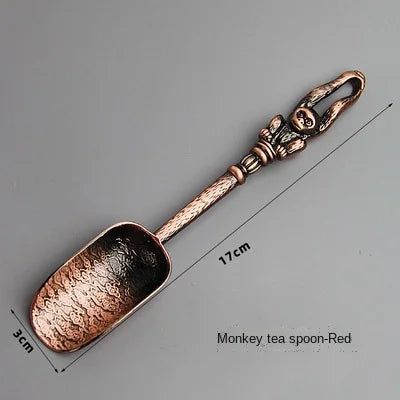 Alloy Tea Spoon Xiangyun Tea Spoon Kung Fu Tea Set Tea Ceremony Utensils Tea Shovel Shovel Spoon Tea Ceremony Accessories