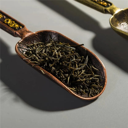 Alloy Tea Spoon Xiangyun Tea Spoon Kung Fu Tea Set Tea Ceremony Utensils Tea Shovel Shovel Spoon Tea Ceremony Accessories