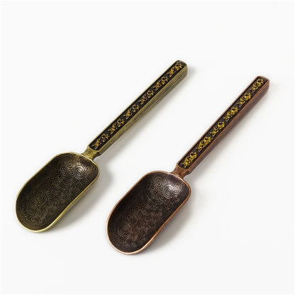 Alloy Tea Spoon Xiangyun Tea Spoon Kung Fu Tea Set Tea Ceremony Utensils Tea Shovel Shovel Spoon Tea Ceremony Accessories