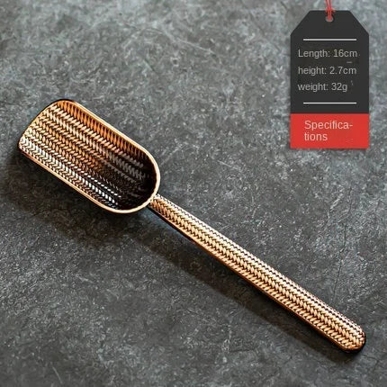 Alloy Tea Spoon Xiangyun Tea Spoon Kung Fu Tea Set Tea Ceremony Utensils Tea Shovel Shovel Spoon Tea Ceremony Accessories