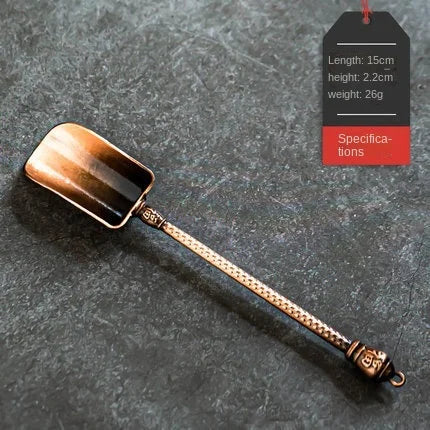 Alloy Tea Spoon Xiangyun Tea Spoon Kung Fu Tea Set Tea Ceremony Utensils Tea Shovel Shovel Spoon Tea Ceremony Accessories