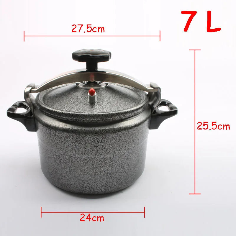Aluminum 3L/4L/5L/7L Explosion-Proof Pressure Cooker Pot Outdoor Camping Pot High Elevation Pressure Cooker