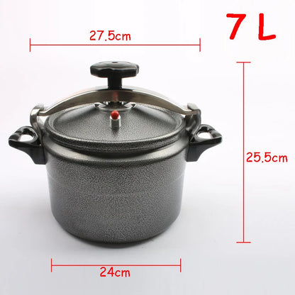 Aluminum 3L/4L/5L/7L Explosion-Proof Pressure Cooker Pot Outdoor Camping Pot High Elevation Pressure Cooker