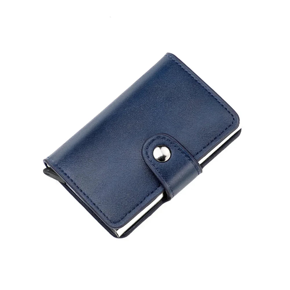 Aluminum Alloy Credit RFID Shielding Package Automatic Spring Card Anti-theft Wallet