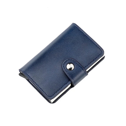 Aluminum Alloy Credit RFID Shielding Package Automatic Spring Card Anti-theft Wallet