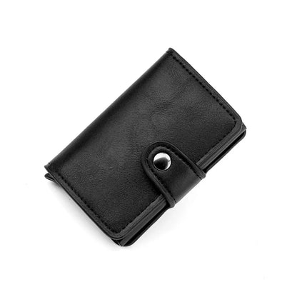 Aluminum Alloy Credit RFID Shielding Package Automatic Spring Card Anti-theft Wallet
