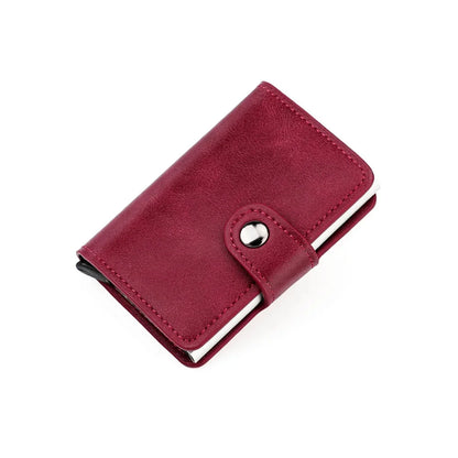 Aluminum Alloy Credit RFID Shielding Package Automatic Spring Card Anti-theft Wallet