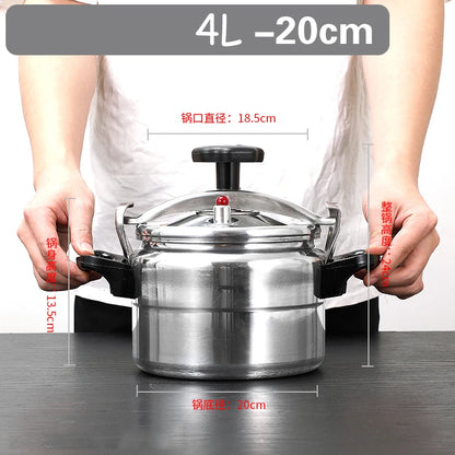 Aluminum Alloy Kitchen Pressure Cooker Gas Cooker Can Use Explosion-Proof Pot Energy-Saving Home Cooking Utensils 3L/4L