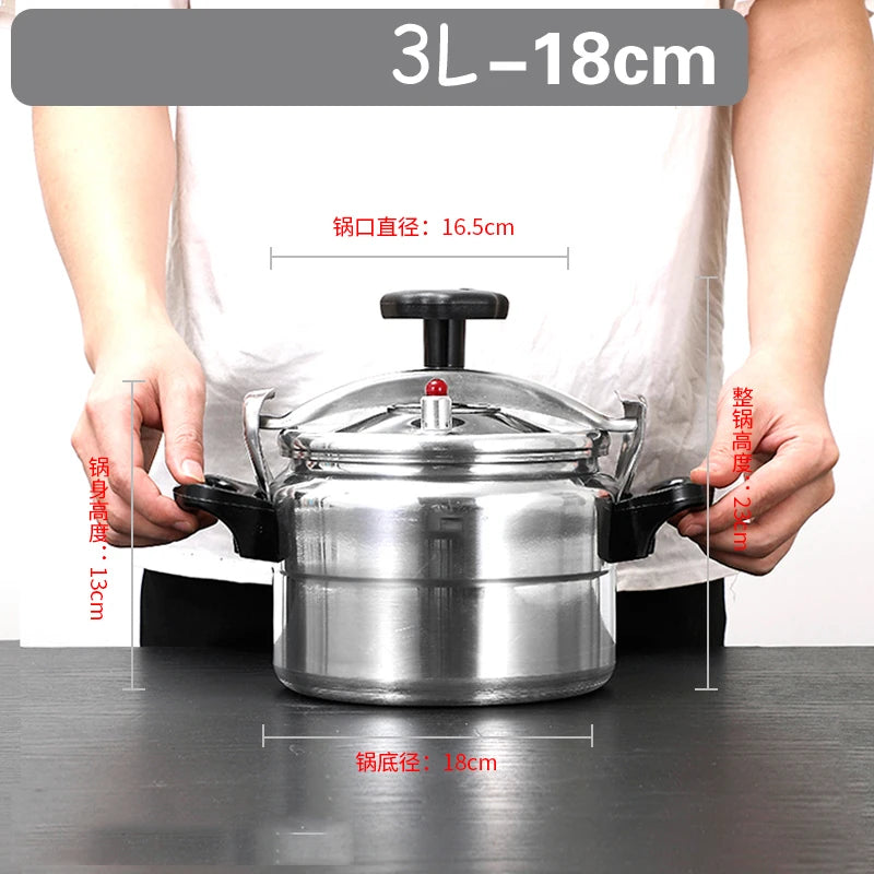 Aluminum Alloy Kitchen Pressure Cooker Gas Cooker Can Use Explosion-Proof Pot Energy-Saving Home Cooking Utensils 3L/4L