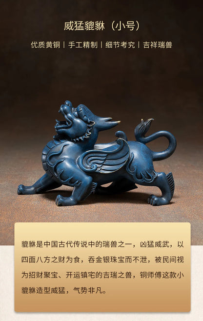 America Asia Good omens Good luck ZHAO CAI Recruit wealth BRONZE dragon PI XIU Mascot Home company Decorative statue