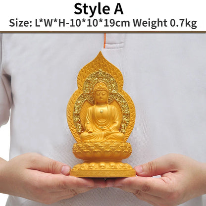 Amitābha The Buddha Bhaisajyaguru Buddha Three Treasures Buddha Land Tibetan King Guanyin Bodhisattva Buddha Statue Decoration